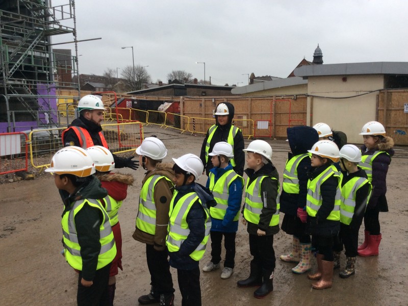 Molly gets inspired by construction! 