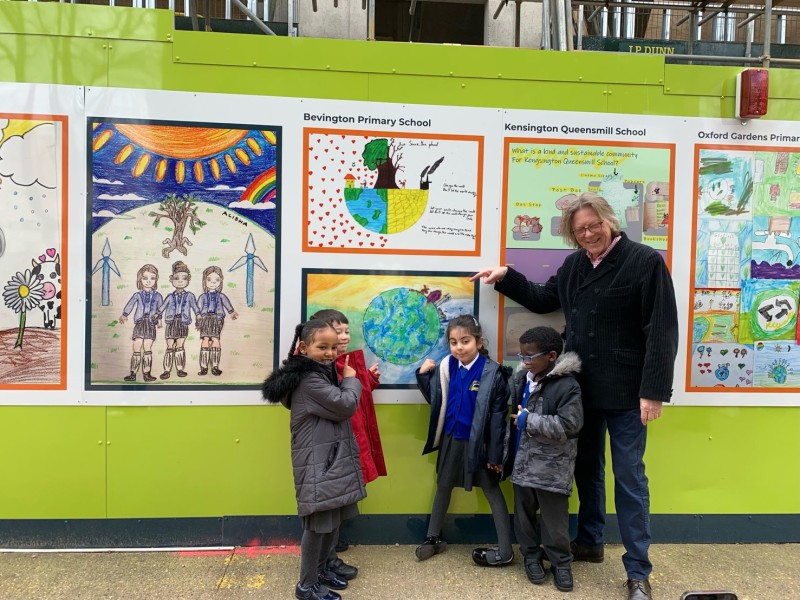 Children’s artwork brightens up the community 