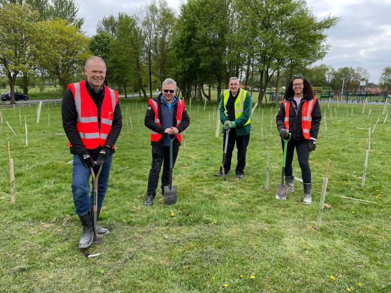 Planting trees to celebrate the Queen's Platinum Jubilee