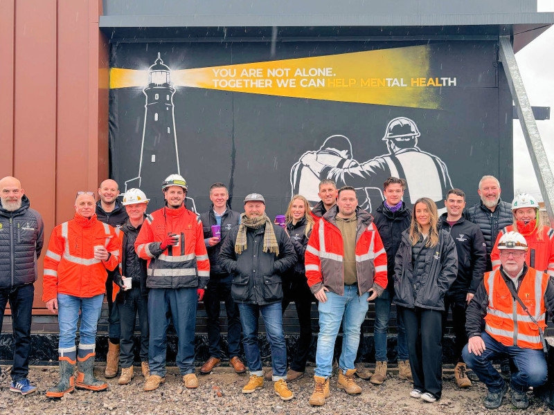 Willmott Dixon unveils mental health mural at University of Staffordshire Student Village