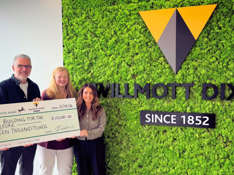 Willmott Dixon donates £10,000 to Berkshire children’s charity 