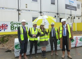 Image of From left to right - Phil Thompson, Head of Development and Sustainability (Catalyst Housing), Dougal Driver, Chief Executive Officer (Grown in Britai