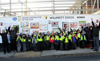 Image of children and hoardings